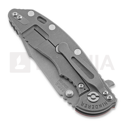 Nóż składany Hinderer XM-18 3,5" Harpoon Spanto, working finish, czerwona