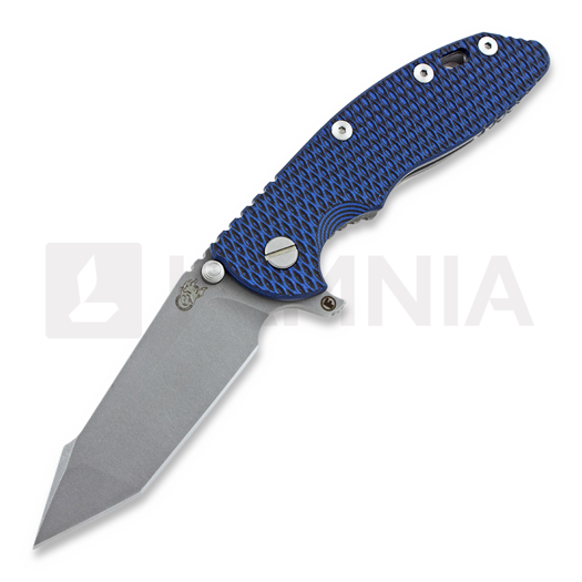 Hinderer XM-18 3,5" Harpoon Tanto Fatty fällkniv, blue/black