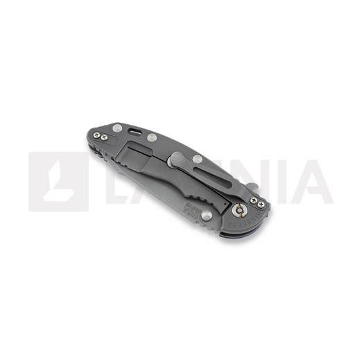 Hinderer XM-18 3,5" Harpoon Tanto Fatty sulankstomas peilis, blue/black