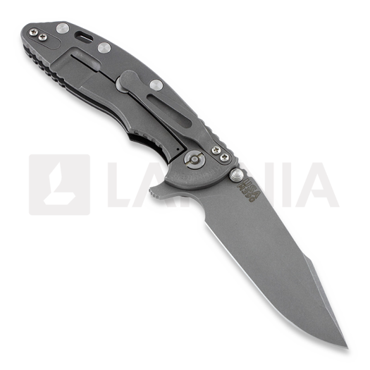 Hinderer XM-18 3,5" M390 Harpoon Spanto sulankstomas peilis, juoda