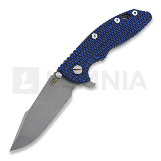Saliekams nazis Hinderer XM-18 3,5" M390 Harpoon Spanto, blue/black