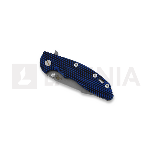 Hinderer XM-18 3,5" M390 Harpoon Spanto kääntöveitsi, blue/black