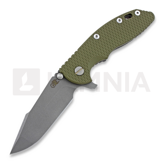 Nóż składany Hinderer XM-18 3,5" M390 Harpoon Spanto, oliwkowa