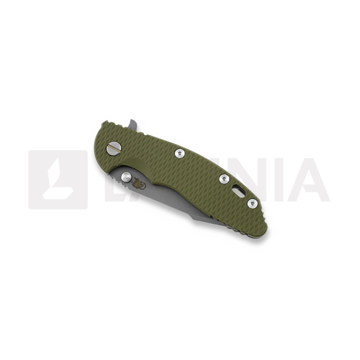 Coltello pieghevole Hinderer XM-18 3,5" M390 Harpoon Spanto, verde