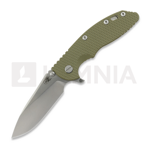 Hinderer XM-18 3.5 Magnacut Skinny Slicer Tri-Way, OD green G-10