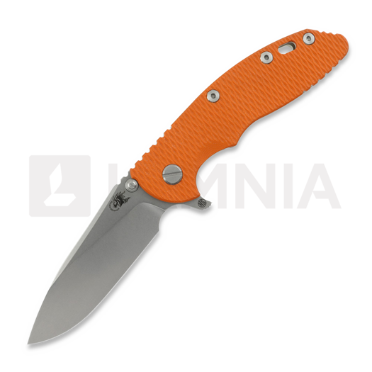 Hinderer XM-18 3.5 Magnacut Skinny Slicer Tri-Way, Orange G-10