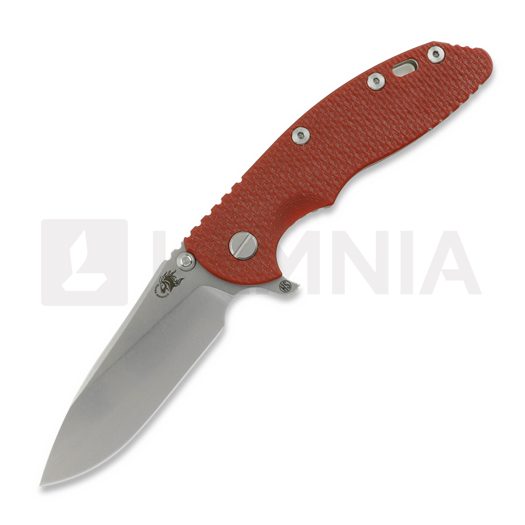 Hinderer XM-18 3.5 Magnacut Skinny Slicer Tri-Way, Red G-10