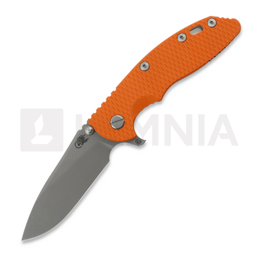 Hinderer XM-18 3.5 Magnacut Skinny Slicer Tri-Way Working Finish, Orange G-10