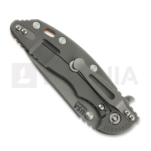 Hinderer XM-18 3.5 Magnacut Skinny Slicer Tri-Way Working Finish, Orange G-10