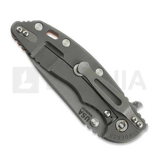 Hinderer XM-18 3.5 Magnacut Skinny Slicer Tri-Way Working Finish, Orange G-10