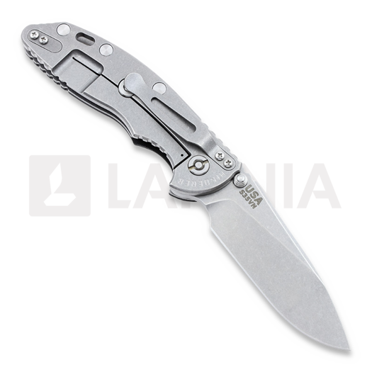 Coltello pieghevole Hinderer XM-18 3,5" Non-flipper Slicer, nero