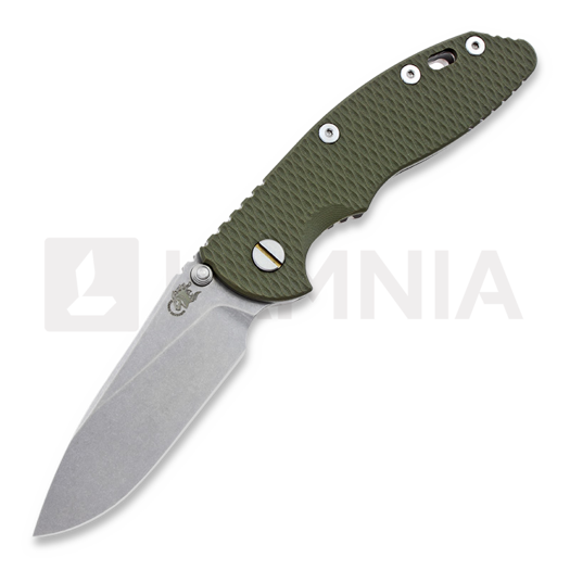 Skladací nôž Hinderer XM-18 3,5" Non-flipper Slicer, zelená