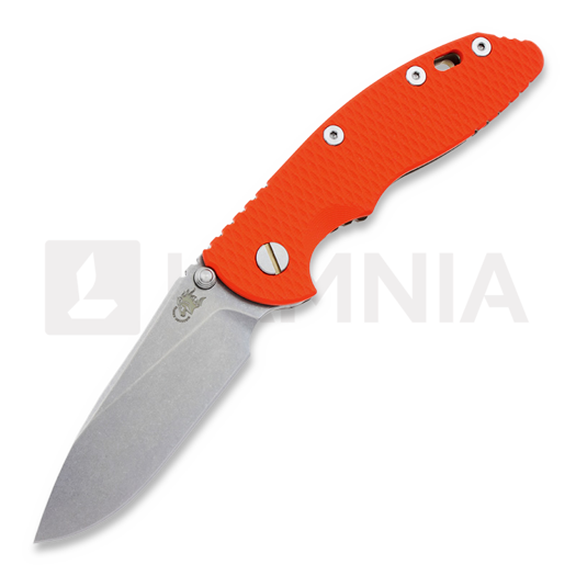 Hinderer XM-18 3,5" Non-flipper Slicer Taschenmesser, Ti bronze, orange