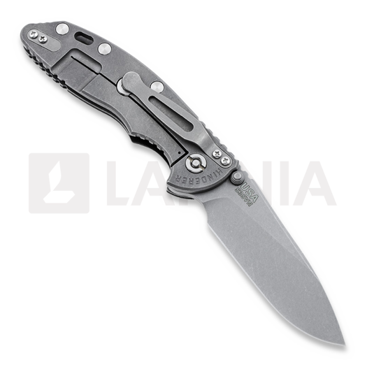 Hinderer XM-18 3,5" Non-flipper Slicer WF k&auml;&auml;nt&ouml;veitsi, musta