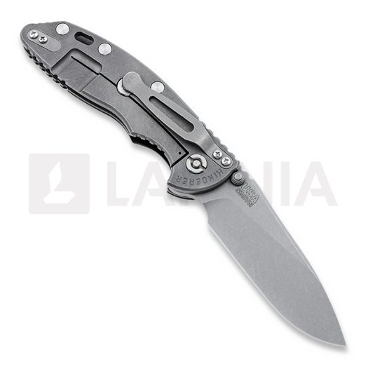 Coltello pieghevole Hinderer XM-18 3,5" Non-flipper Slicer WF, nero
