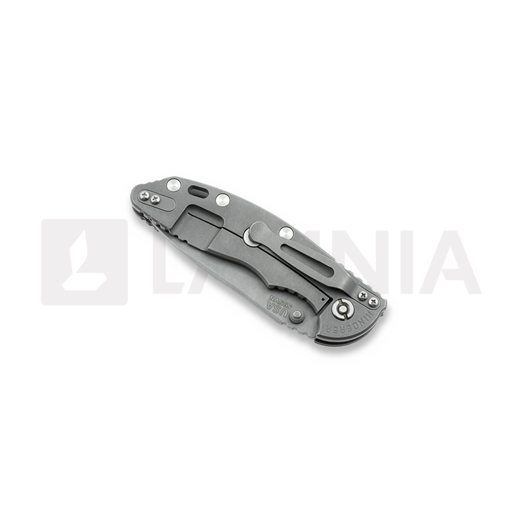 Coltello pieghevole Hinderer XM-18 3,5" Non-flipper Slicer WF, blue/black