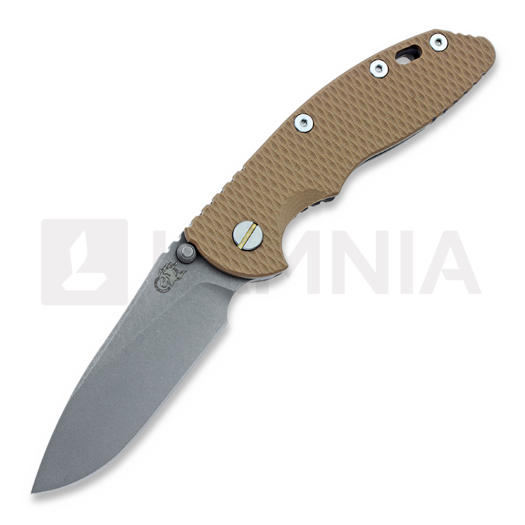 Nóż składany Hinderer XM-18 3,5" Non-flipper Slicer WF, coyote