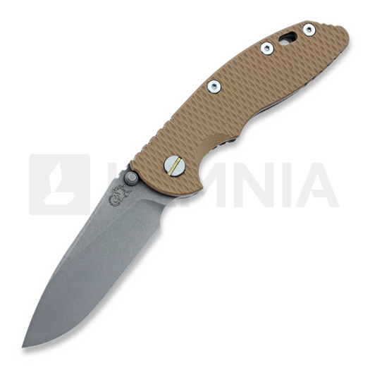 Nóż składany Hinderer XM-18 3,5" Non-flipper Slicer WF, coyote