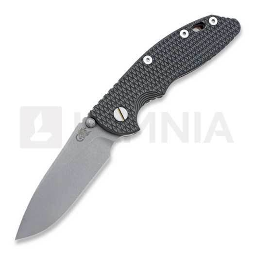Hinderer XM-18 3,5" Non-flipper Slicer WF foldekniv, green/black