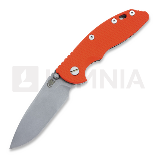 Hinderer XM-18 3,5" Non-flipper Slicer WF kääntöveitsi, oranssi