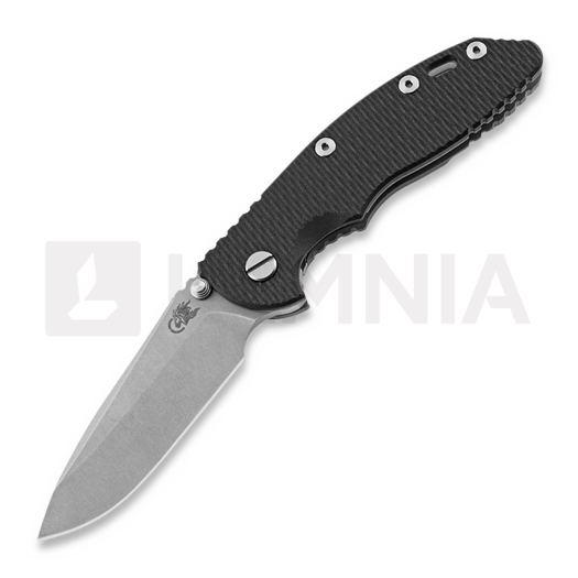 Coltello pieghevole Hinderer XM-18 3,5" Non-flipper Spearpoint WF, nero