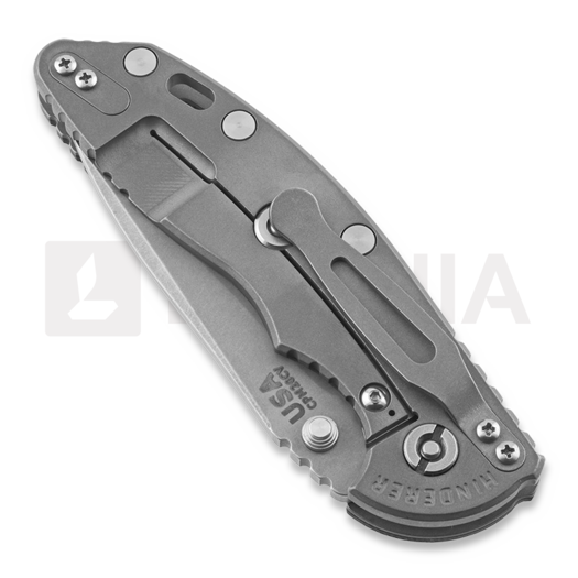 Hinderer XM-18 3,5" Non-flipper Spearpoint WF k&auml;&auml;nt&ouml;veitsi, musta