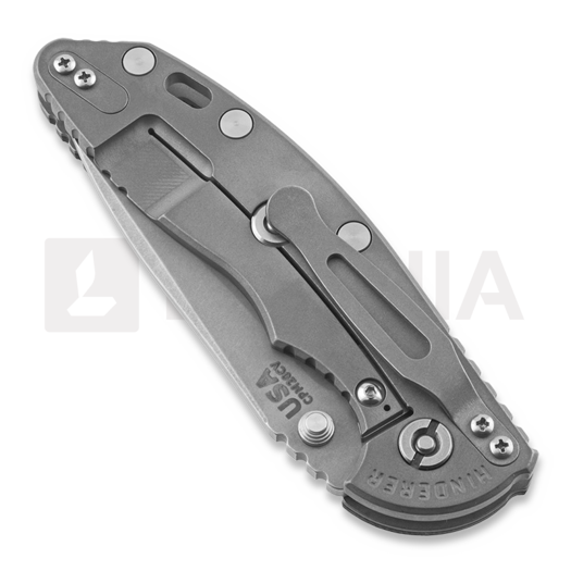 Hinderer XM-18 3,5" Non-flipper Spearpoint WF sulankstomas peilis, juoda