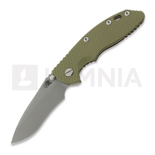 Hinderer XM-18 3.5 Recurve Magnacut Non-Flipper Battle Bronze OD Green G-10