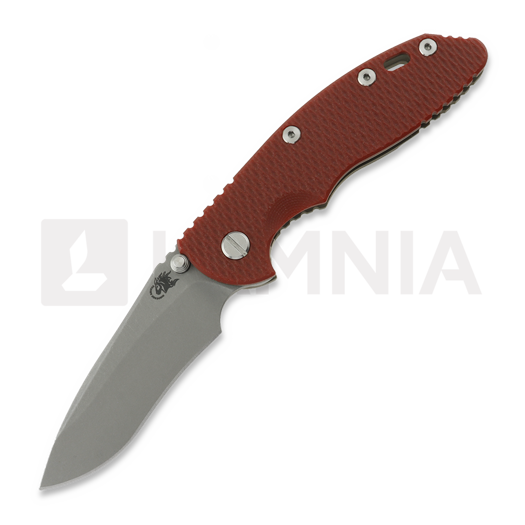 Hinderer XM-18 3.5 Recurve Magnacut Non-Flipper Battle Bronze Red G-10