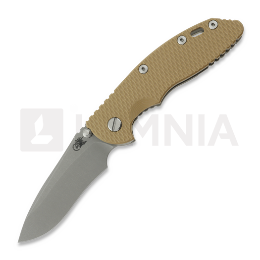 Hinderer XM-18 3.5 Recurve Magnacut Non-Flipper Working Finish Coyote G-10