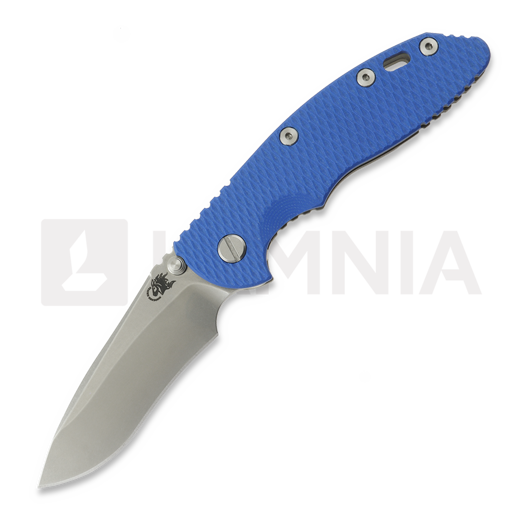 Hinderer XM-18 3.5 Recurve Magnacut Non-Flipper Working Finish/Stonewash Blue G-10
