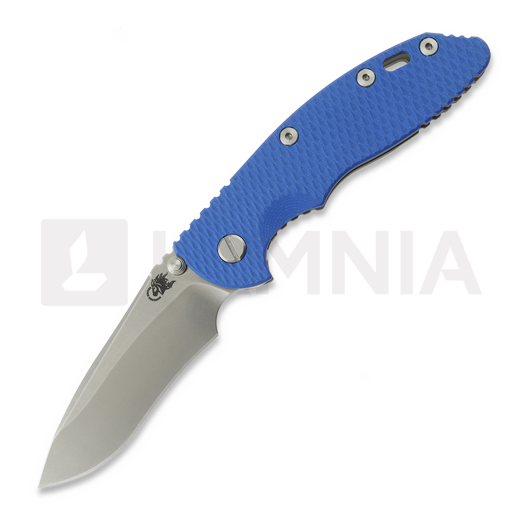 Hinderer XM-18 3.5 Recurve Magnacut Non-Flipper Working Finish/Stonewash Blue G-10