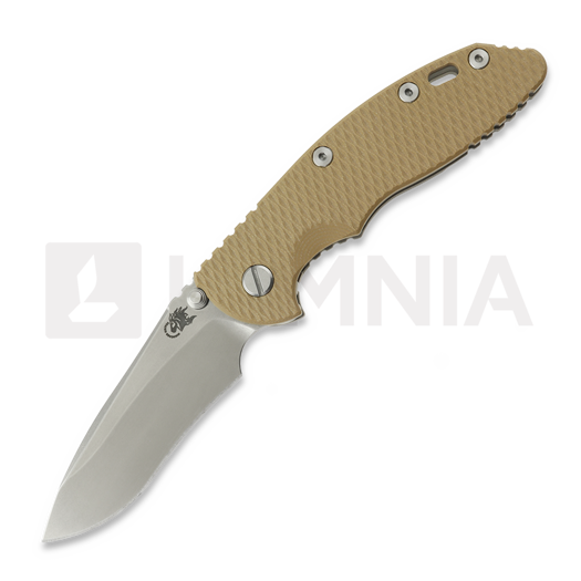 Hinderer XM-18 3.5 Recurve Magnacut Non-Flipper Working Finish/Stonewash Coyote G-10