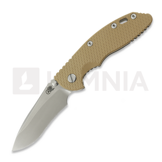 Hinderer XM-18 3.5 Recurve Magnacut Non-Flipper Working Finish/Stonewash Coyote G-10