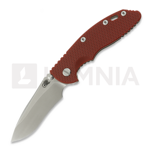 Hinderer XM-18 3.5 Recurve Magnacut Non-Flipper Working Finish/Stonewash Red G-10