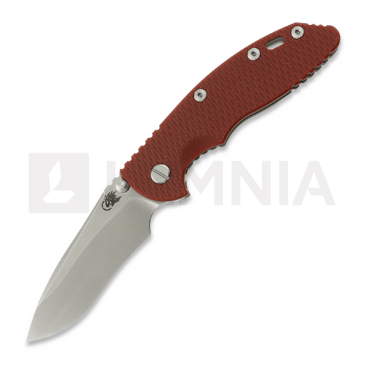 Hinderer XM-18 3.5 Recurve Magnacut Non-Flipper Working Finish/Stonewash Red G-10