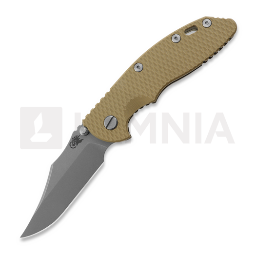 Hinderer XM-18 3.5 S45VN Bowie Non Flipper Tri-Way Battle Bronze Coyote G10 fällkniv
