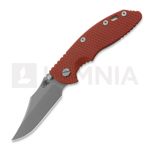 Hinderer XM-18 3.5 S45VN Bowie Non Flipper Tri-Way Battle Bronze Red G10 vouwmes