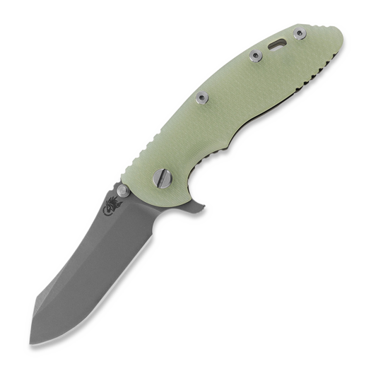 Hinderer XM-18 3.5 S45VN Skinner Tri-Way Working Finish Tlc Green G10 sulankstomas peilis