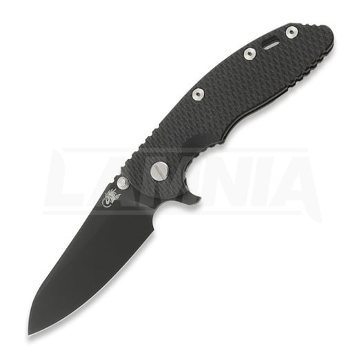Coltello pieghevole Hinderer XM-18 3.5 Sheepsfoot, S45VN Battle Black, Black