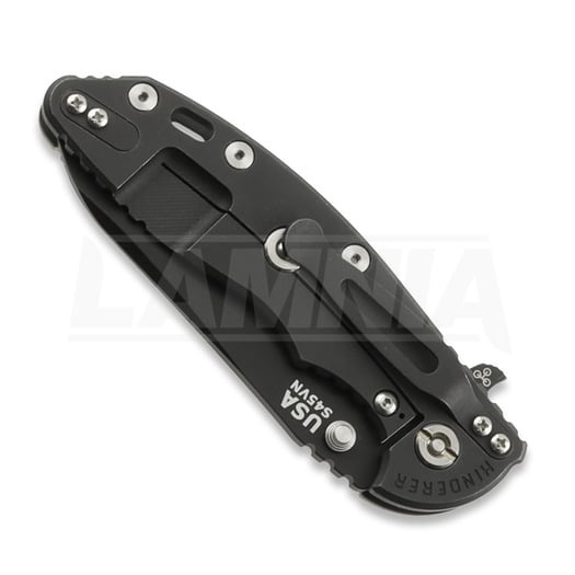 Hinderer XM-18 3.5 Sheepsfoot sulankstomas peilis, S45VN Battle Black, Black