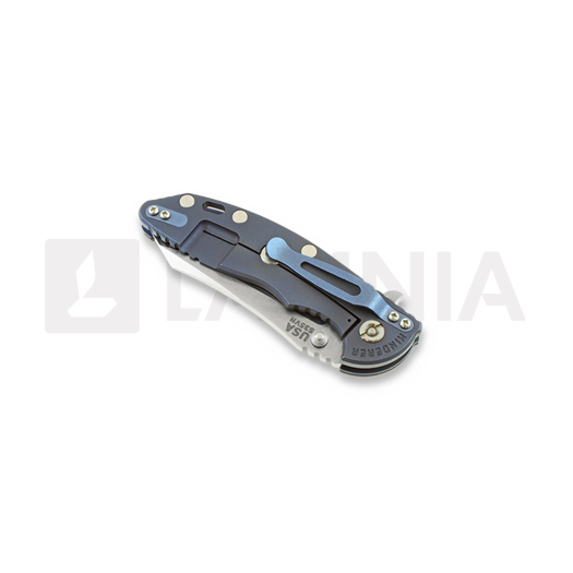 Hinderer XM-18 3,5" Skinner 2-tone sulankstomas peilis, black/battle finish