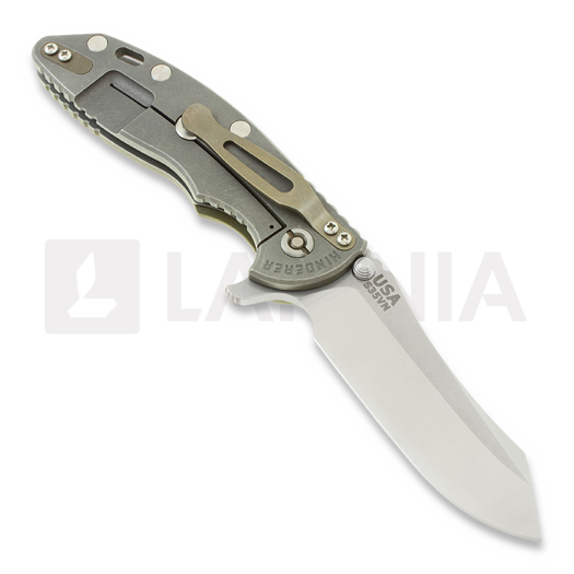 Hinderer XM-18 3,5" Skinner 2-tone foldekniv, OD/ battle finish