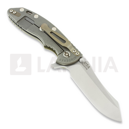Coltello pieghevole Hinderer XM-18 3,5" Skinner 2-tone, OD/ battle finish