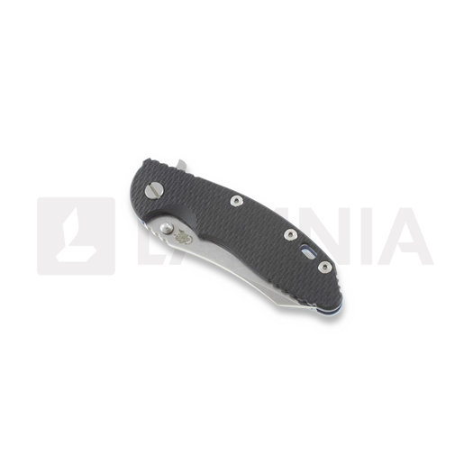 Hinderer XM-18 3,5" Skinner sulankstomas peilis, black/TI blue