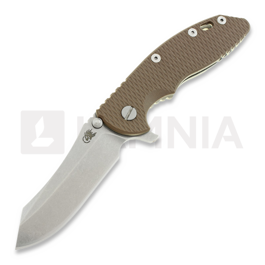 Hinderer XM-18 3,5" Skinner סכין מתקפלת, חום