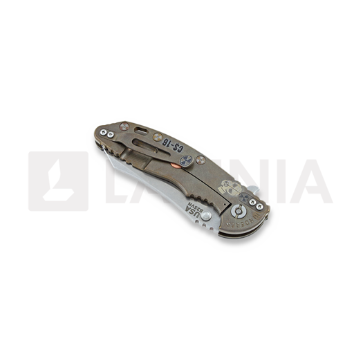 Coltello pieghevole Hinderer XM-18 3,5" Skinner Containment Series, black/green