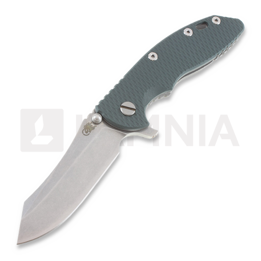 Hinderer XM-18 3,5" Skinner folding knife, dark green/Ti battle grey