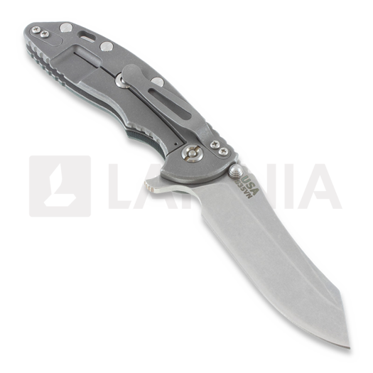 Coltello pieghevole Hinderer XM-18 3,5" Skinner, dark green/Ti battle grey