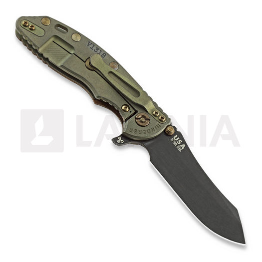 Hinderer XM-18 3.5 Skinner Tri-Way Vintage Series 折叠刀, textured